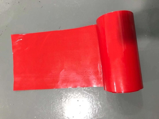 Revêtement de version enduit de silicone de HDPE de film de version de HDPE de couleur rouge pour des bandes de mousse
