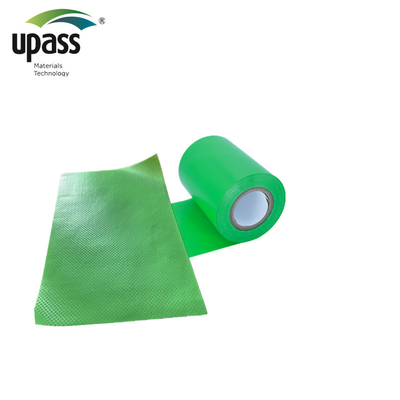 Film en HDPE à haute résistance laminé en vert croisé antidérapant