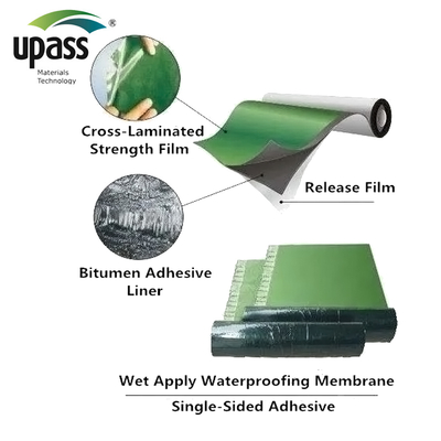Film de dégagement en HDPE résistant aux UV pour revêtements de toits, revêtements de sol, étanchéité