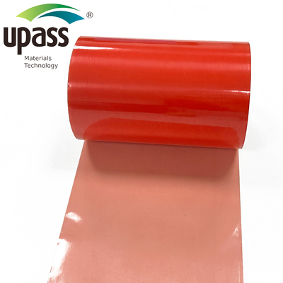Film de démoulage MOPP rouge 100x55cm enduit silicone simple face