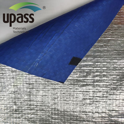Tissu tissé composite en feuille d'aluminium enduit de PP ignifuge pour l'isolation thermique des bâtiments avec GSM personnalisé
