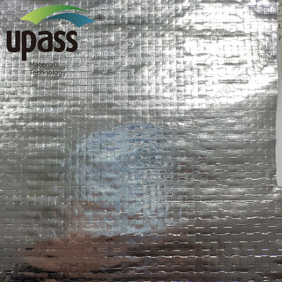 Tissu tissé composite en feuille d'aluminium enduit de PP ignifuge pour l'isolation thermique des bâtiments avec GSM personnalisé