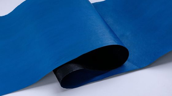 Membrane d'étanchéité auto-adhésive architecturale bleu noir à l'huile de silicone et film PE