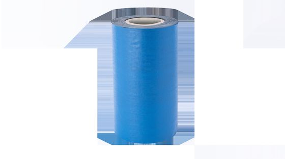 Membrane d'étanchéité auto-adhésive architecturale bleu noir à l'huile de silicone et film PE