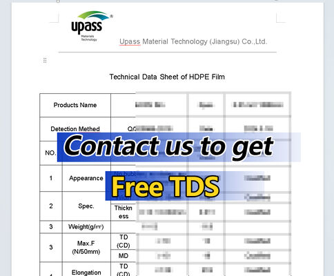 Transparent HDPE Film with Corona Treatment 0.007mm*960mm 10kg Both Sides Blow Molding Process for Cutting