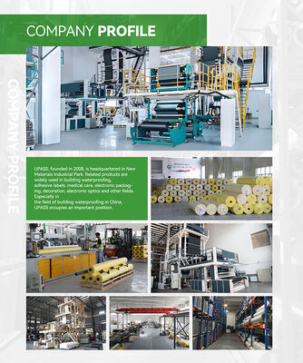 Fabrication qualifiée Matériau de bobine imperméable à l'eau chinois PET Film de libération de soufflage Transparent doux