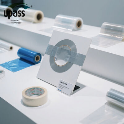 Ruban adhésif étanche en butyle double face avec revêtement en silicone, liner rouge, durcissement UV, moulage par soufflage, découpe Upass