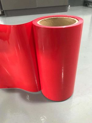 Revêtement de libération enduit de silicone de HDPE rouge de DS pour des bandes de mousse