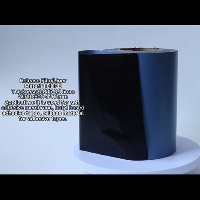 Film thermique enduit de silicone de version de PE de revêtement de version de larme pour des membranes et des bandes